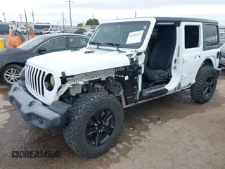 2021 Jeep Wrangler Unlimited Sport S with VIN 1C4HJXDG8MW509322, listed as a IAAI auction lot 42110123 with 39,955 mi miles and . Bid and sale history available at DreamBid. Image 6.