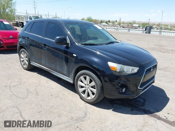 2014 Mitsubishi Outlander Sport ES with VIN 4A4AR3AUXEE019042, listed as a IAAI auction lot 42053509 with 133,760 mi miles. Bid and sale history available at carsss.com. Image 1.