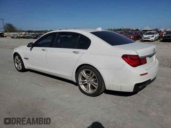 2015 BMW 7 Series 750Li with VIN WBAYE8C52FD782374, listed as a Copart auction lot 48190895 with 98,262 mi miles and Clean Title. Bid and sale history available at carsss.com. Image 2.