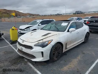 2018 Kia Stinger Premium with VIN KNAE25LA8J6012328, listed as a IAAI auction lot 41509757 with 67,374 mi miles. Bid and sale history available at carsss.com. Image 17.
