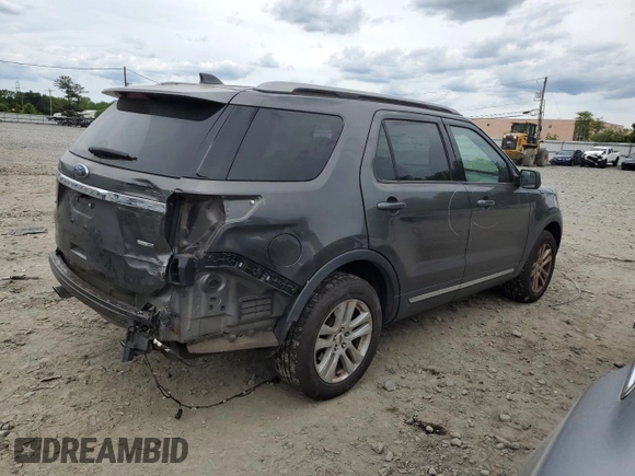 2018 Ford Explorer XLT with VIN 1FM5K8DH0JGB50614, listed as a Copart auction lot 58056835 with 106,595 mi miles and Salvage title. Bid and sale history available at DreamBid. Image 3.