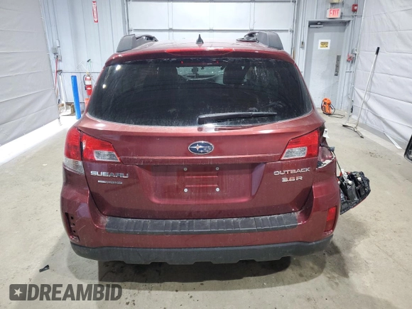 2011 Subaru Outback Limited Power Moon with VIN 4S4BRDLC9B2436716, listed as a Copart auction lot 50954425 with 113,434 mi miles and Salvage title. Bid and sale history available at DreamBid. Image 6.