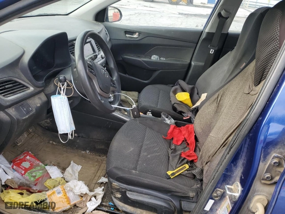 2018 Hyundai Accent SE with VIN 3KPC24A36JE017384, listed as a Copart auction lot 46212805 with 124,234 mi miles and Salvage Title. Bid and sale history available at carsss.com. Image 7.
