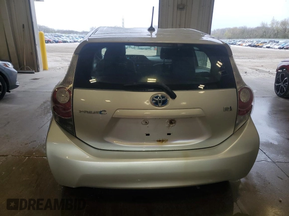 2014 Toyota Prius One with VIN JTDKDTB33E1564829, listed as a Copart auction lot 55361085 with 130,251 mi miles and Non Repairable. Bid and sale history available at DreamBid. Image 6.