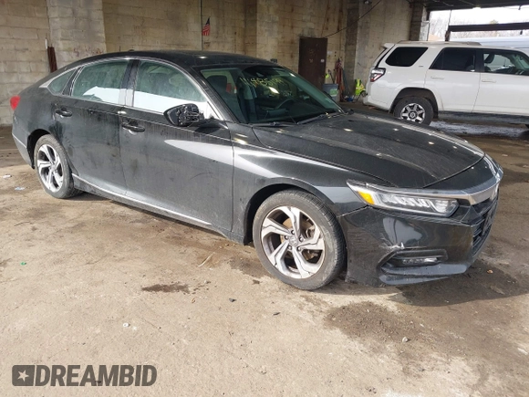 2018 Honda Accord EX with VIN 1HGCV1F4XJA019795, listed as a IAAI auction lot 41485199 with 66,389 mi miles and . Bid and sale history available at DreamBid. Image 1.