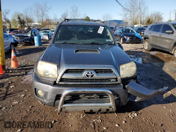 2007 Toyota 4Runner SR5 with VIN JTEBT14R470066202, listed as a Copart auction lot 52189585 with 282,632 mi miles and Salvage Title. Bid and sale history available at DreamBid. Image 5.