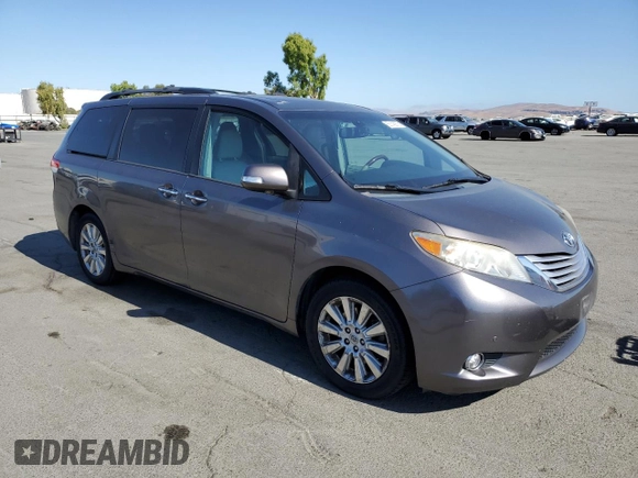 2014 Toyota Sienna Limited with VIN 5TDDK3DC0ES081720, listed as a Copart auction lot 63143875 with 213,928 mi miles and Clean title. Bid and sale history available at DreamBid. Image 4.