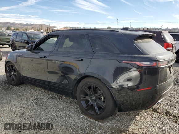 2019 Land Rover Range Rover Velar R-Dynamic SE with VIN SALYL2FVXKA219126, listed as a Copart auction lot 43652525 with 45,969 mi miles and Salvage title. Bid and sale history available at DreamBid. Image 2.