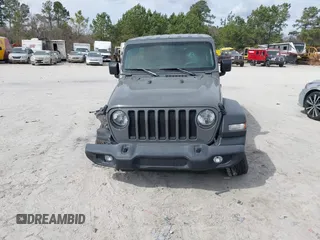 2021 Jeep Wrangler Unlimited Sport S with VIN 1C4HJXDG1MW594522, listed as a IAAI auction lot 41715891 with 88,821 mi miles. Bid and sale history available at carsss.com. Image 12.