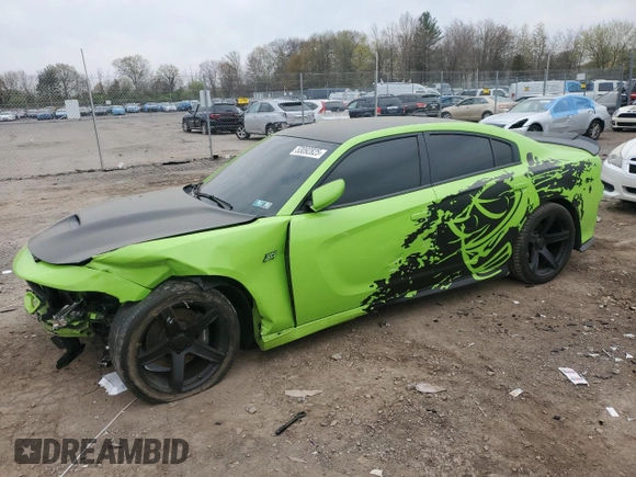 2019 Dodge Charger Scat Pack with VIN 2C3CDXGJ4KH662773, listed as a Copart auction lot 53092825 with 55,644 mi miles and Salvage title. Bid and sale history available at DreamBid. Image 1.