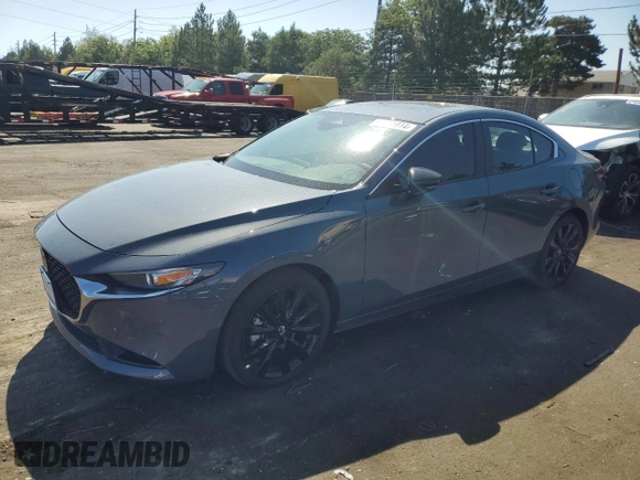 2024 Mazda 3 S Carbon Edition with VIN 3MZBPBCM1RM408173, listed as a Copart auction lot 67511814 with 343 mi miles and Clean title. Bid and sale history available at DreamBid. Image 1.