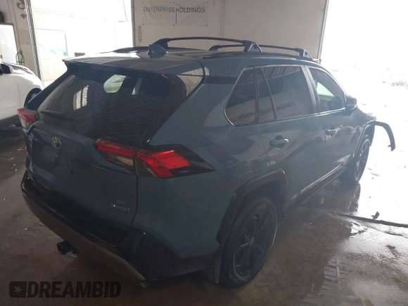 2022 Toyota RAV4 Hybrid SE with VIN 4T3T6RFV3NU089343, listed as a IAAI auction lot 41223554 with 50,589 mi miles and . Bid and sale history available at DreamBid. Image 4.