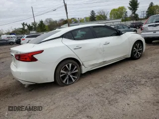 2017 Nissan Maxima SL with VIN 1N4AA6AP9HC425460, listed as a Copart auction lot 52168535 with 87,042 mi miles and Salvage title. Bid and sale history available at DreamBid. Image 3.