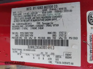 2012 Lincoln MKZ с VIN 3LNHL2JC6CR814913, выставлен на аукционе IAAI как лот 42431205 с пробегом 80 599 миль миль и . История ставок и продаж доступна на DreamBid. Изображение 9.