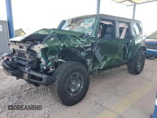 2024 Ford Bronco Everglades with VIN 1FMEE4HH4RLA00230, listed as a Copart auction lot 72600864 with Not provided miles and Salvage title. Bid and sale history available at DreamBid. Image 1.