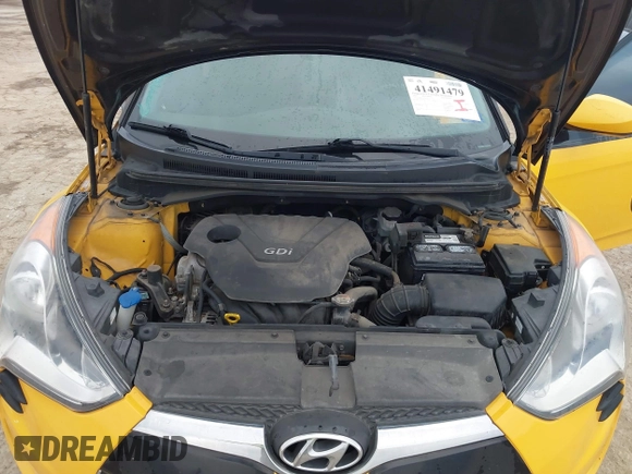 2013 Hyundai Veloster w/Black Int with VIN KMHTC6AD4DU167576, listed as a IAAI auction lot 41491479 with 90,033 mi miles and . Bid and sale history available at DreamBid. Image 10.