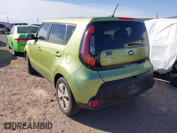 2016 Kia Soul with VIN KNDJN2A26G7834597, listed as a IAAI auction lot 42015671 with 90,094 mi miles. Bid and sale history available at carsss.com. Image 3.