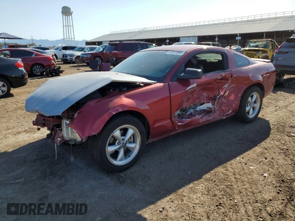 2008 Ford Mustang Deluxe with VIN 1ZVHT80N285138347, listed as a Copart auction lot 47812994 with 0 mi miles and Salvage Title. Bid and sale history available at carsss.com. Image 1.
