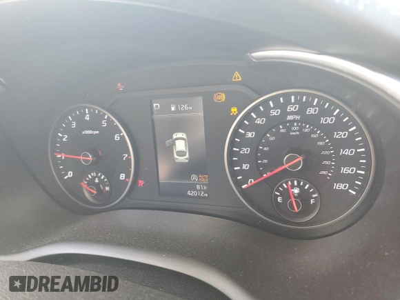2022 Kia Stinger GT1 with VIN KNAE45LC1N6109985, listed as a Copart auction lot 48820235 with 42,012 mi miles and Salvage Title. Bid and sale history available at DreamBid. Image 9.
