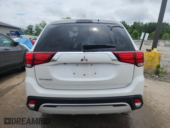 2020 Mitsubishi Outlander ES with VIN JA4AD2A32LZ046985, listed as a Copart auction lot 60805545 with 59,223 mi miles and Salvage title. Bid and sale history available at DreamBid. Image 6.