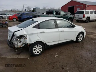 2012 Hyundai Accent GLS with VIN KMHCT4AE9CU186314, listed as a Copart auction lot 52349245 with 369,601 mi miles and Salvage Title. Bid and sale history available at carsss.com. Image 3.