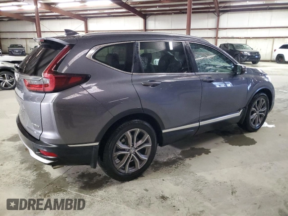 2020 Honda CR-V Touring with VIN 2HKRW1H96LH412204, listed as a Copart auction lot 47867515 with 53,730 mi miles and Salvage Title. Bid and sale history available at carsss.com. Image 3.