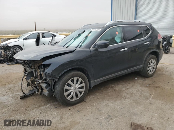 2016 Nissan Rogue S with VIN KNMAT2MT0GP704017, listed as a Copart auction lot 51605025 with 139,089 mi miles and Salvage Title. Bid and sale history available at carsss.com. Image 1.