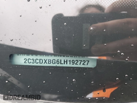 2020 Dodge Charger SXT with VIN 2C3CDXBG6LH192727, listed as a Copart auction lot 46730295 with 58,664 mi miles and Salvage Title. Bid and sale history available at DreamBid. Image 14.