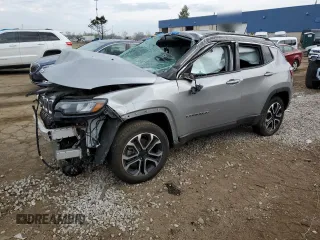 2022 Jeep Compass High Altitude с VIN 3C4NJDCB4NT113810, выставлен на аукционе Copart как лот 54395785 с пробегом 38 871 миль миль и На запчасти • Non repairable. История ставок и продаж доступна на DreamBid. Изображение 1.