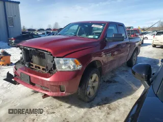 2014 Ram 1500 Tradesman with VIN 1C6RR7FT5ES132696, listed as a Copart auction lot 46034505 with 157,735 mi miles and Salvage Title. Bid and sale history available at carsss.com. Image 1.