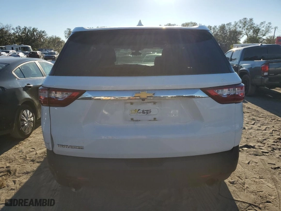 2018 Chevrolet Traverse LS with VIN 1GNERFKW4JJ107636, listed as a Copart auction lot 80626524 with 84,302 mi miles and Non Repairable. Bid and sale history available at carsss.com. Image 6.