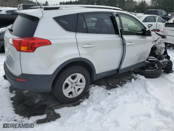 2013 Toyota RAV4 LE with VIN JTMBFREVXDD015216, listed as a Copart auction lot 44687235 with 123,963 mi miles and Salvage Title. Bid and sale history available at carsss.com. Image 3.