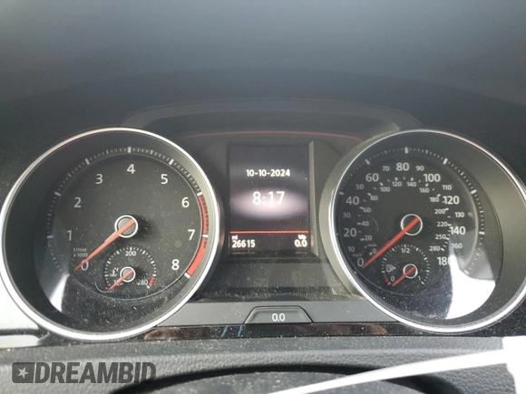 2018 Volkswagen Golf GTI S with VIN 3VW447AU4JM286530, listed as a Copart auction lot 72965824 with 26,615 mi miles and Salvage Title. Bid and sale history available at carsss.com. Image 9.