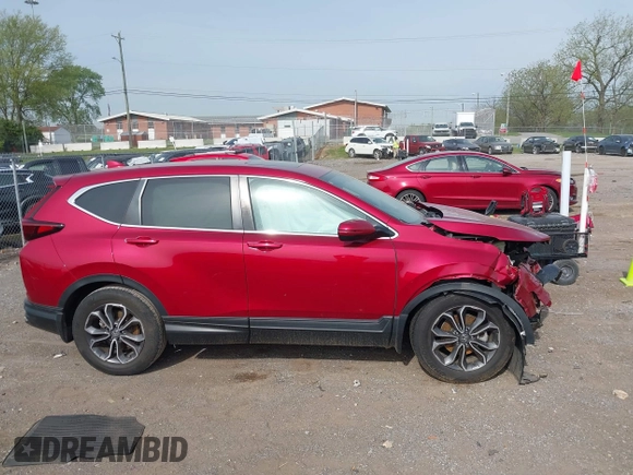2022 Honda CR-V EX with VIN 7FARW1H58NE002751, listed as a IAAI auction lot 42008645 with 20,518 mi miles. Bid and sale history available at carsss.com. Image 13.