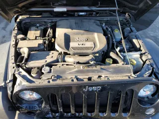 2018 Jeep Wrangler JK Unlimited Sport S with VIN 1C4BJWDG8JL874449, listed as a Copart auction lot 85007634 with 91,709 mi miles and Salvage Title. Bid and sale history available at carsss.com. Image 11.