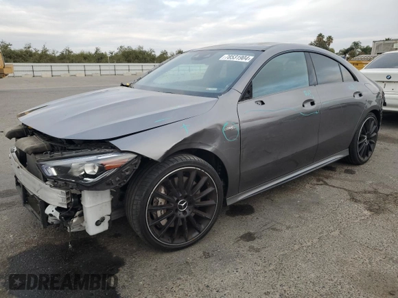 2022 Mercedes-Benz CLA 35 AMG with VIN W1K5J5BBXNN296482, listed as a Copart auction lot 78531904 with 17,786 mi miles and Salvage Title. Bid and sale history available at DreamBid. Image 1.