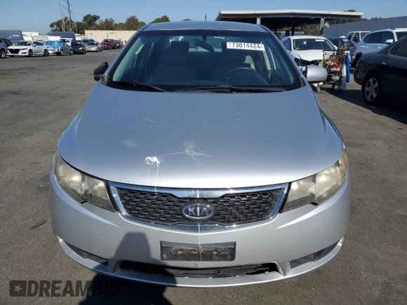2011 Kia Forte LX with VIN KNAFT4A2XB5450007, listed as a Copart auction lot 73014424 with 160,120 mi miles and Salvage Title. Bid and sale history available at carsss.com. Image 5.