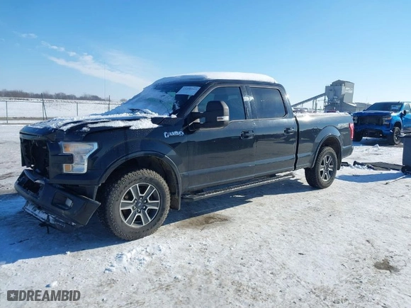 2015 Ford F-150 XLT w/HD Payload Pkg with VIN 1FTFW1EF6FFC08787, listed as a IAAI auction lot 41290445 with 136,293 mi miles. Bid and sale history available at carsss.com. Image 2.