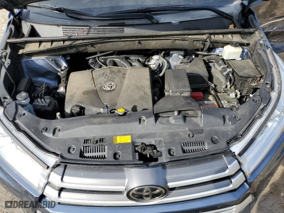 2017 Toyota Highlander XLE with VIN 5TDJZRFH1HS393351, listed as a Copart auction lot 46149615 with 68,985 mi miles and Salvage Title. Bid and sale history available at carsss.com. Image 12.