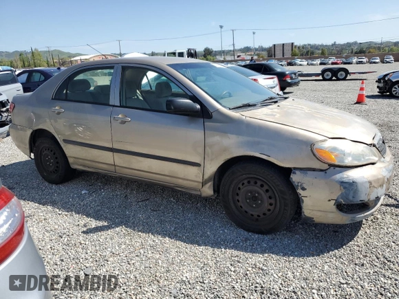 2007 Toyota Corolla CE with VIN 1NXBR32E17Z864384, listed as a Copart auction lot 52519385 with 204,778 mi miles and Salvage Title. Bid and sale history available at carsss.com. Image 4.