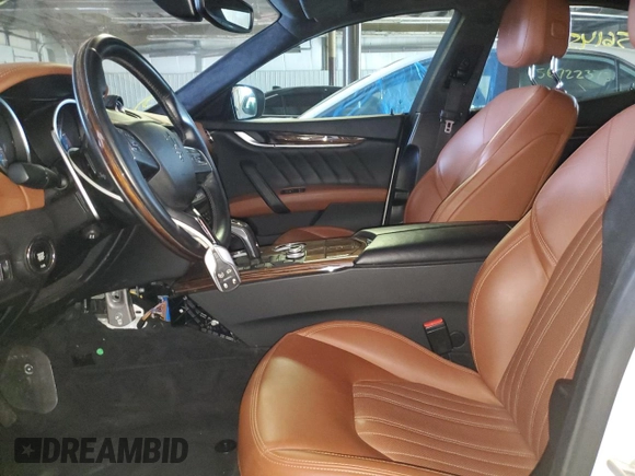 2019 Maserati Ghibli S Q4 GranLusso with VIN ZAM57YTL4K1322087, listed as a Copart auction lot 56145073 with 43,189 mi miles and Salvage Title. Bid and sale history available at carsss.com. Image 7.