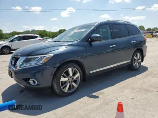 2014 Nissan Pathfinder S z VIN 5N1AR2MM9EC603825, wystawiony jako Copart lot #54376525 z przebiegiem 229 783 mil mil oraz Szkoda całkowita • Salvage title. Historia ofert i sprzedaży dostępna na DreamBid. Obrazek 1.