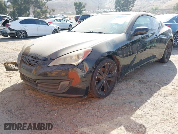2010 Hyundai Genesis Coupe with VIN KMHHT6KD5AU041923, listed as a IAAI auction lot 42662661 with 154,270 mi miles and . Bid and sale history available at DreamBid. Image 2.