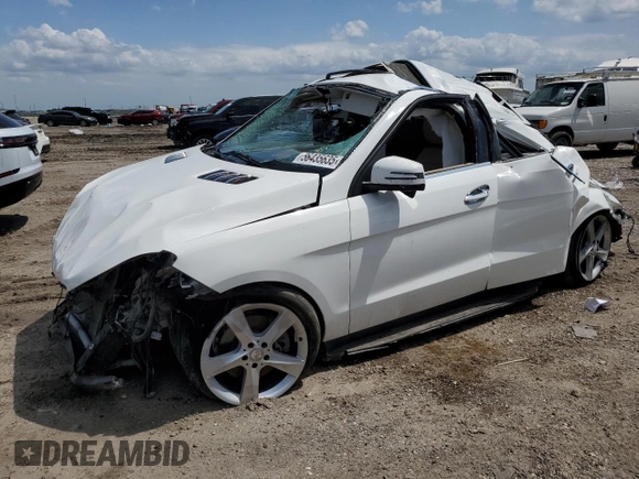 2016 Mercedes-Benz GLE 350 with VIN 4JGDA5HB2GA708963, listed as a Copart auction lot 56435635 with 112,209 mi miles and Salvage title. Bid and sale history available at DreamBid. Image 1.