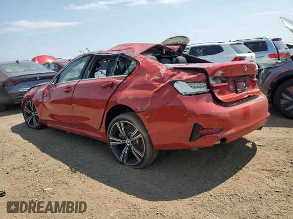 2021 BMW 3 Series 330i xDrive with VIN 3MW5R7J04M8C06658, listed as a Copart auction lot 73283284 with Not provided miles and Non repairable. Bid and sale history available at DreamBid. Image 2.
