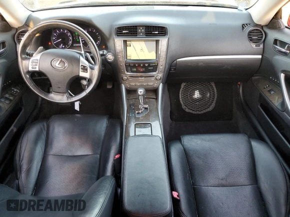 2011 Lexus IS 350 C with VIN JTHFE2C24B2506795, listed as a Copart auction lot 46447575 with 131,714 mi miles and Salvage title. Bid and sale history available at DreamBid. Image 8.