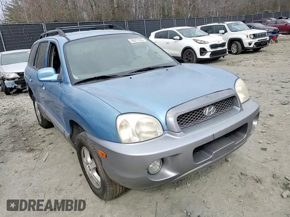 2003 Hyundai Santa Fe GLS with VIN KM8SC73D53U525667, listed as a Copart auction lot 46217945 with 160,469 mi miles and Salvage Title. Bid and sale history available at carsss.com. Image 11.