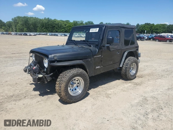 1999 Jeep Wrangler SE with VIN 1J4FY29P3XP408468, listed as a Copart auction lot 55537335 with Not provided miles and Salvage title. Bid and sale history available at DreamBid. Image 2.