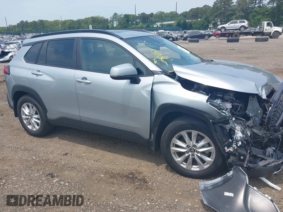 2024 Toyota Corolla Cross LE with VIN 7MUBAABGXRV110138, listed as a IAAI auction lot 42434214 with 8,185 mi miles and . Bid and sale history available at DreamBid. Image 13.