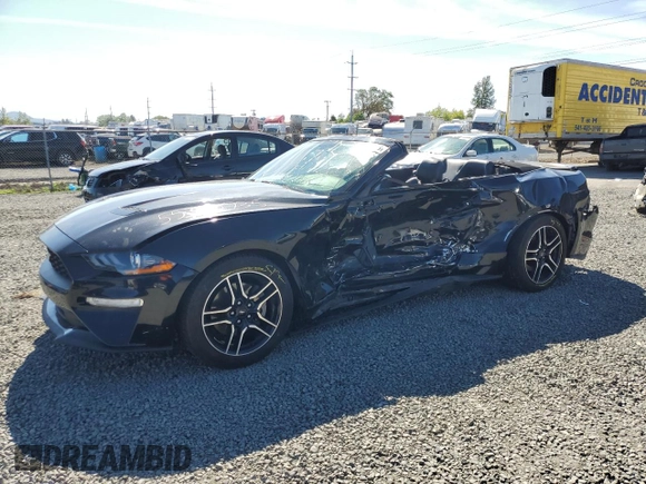 2018 Ford Mustang EcoBoost Premium with VIN 1FATP8UH4J5133507, listed as a Copart auction lot 55310735 with 93,492 mi miles and Salvage title. Bid and sale history available at DreamBid. Image 1.